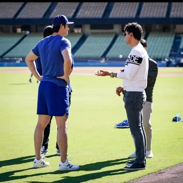 오타니 만나서 많이 자제한 박찬호